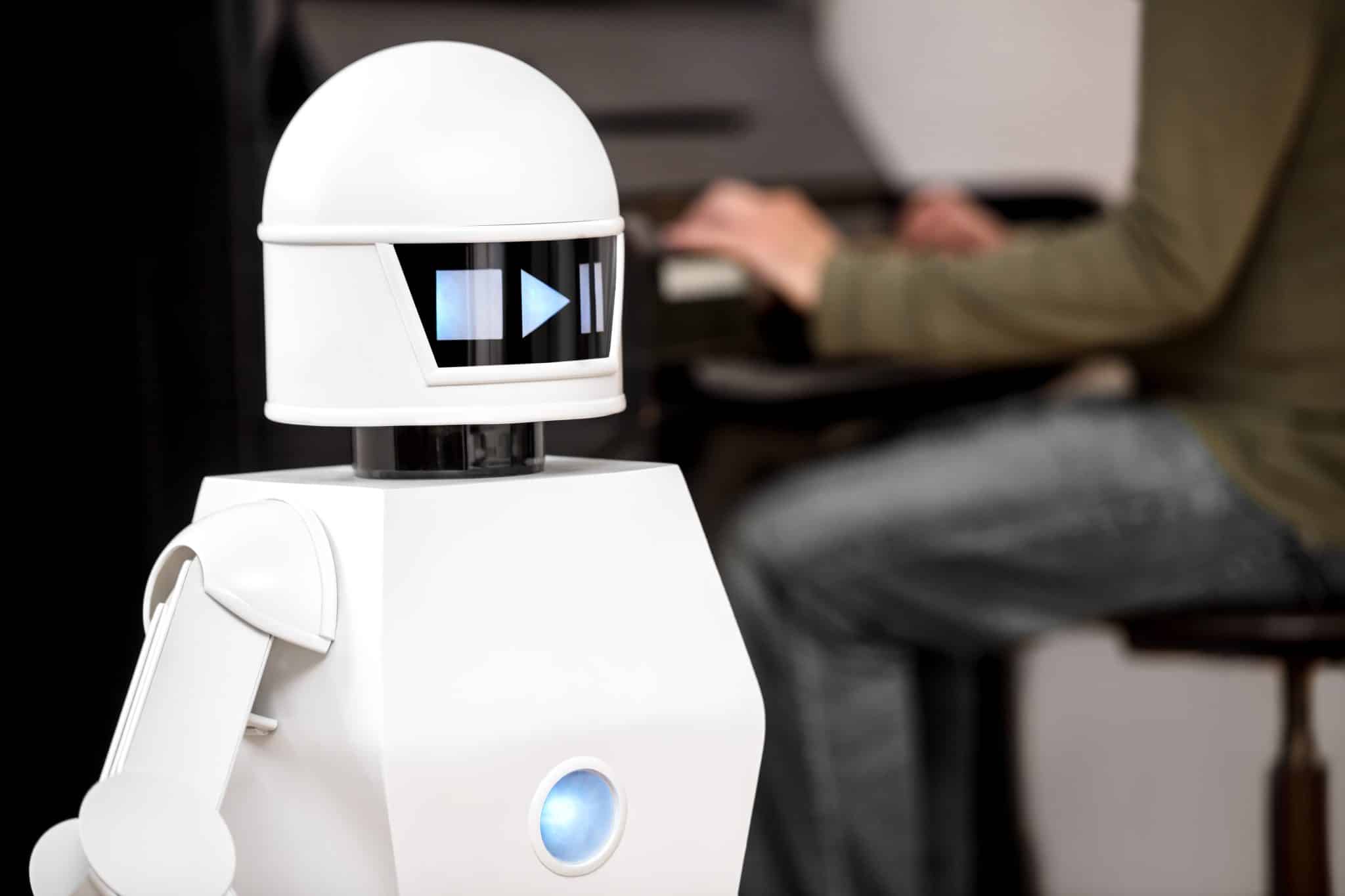 The delineation of full-pledged manual work labor raises a probe, one that is perpetuated by the use of the technology on a service robot.