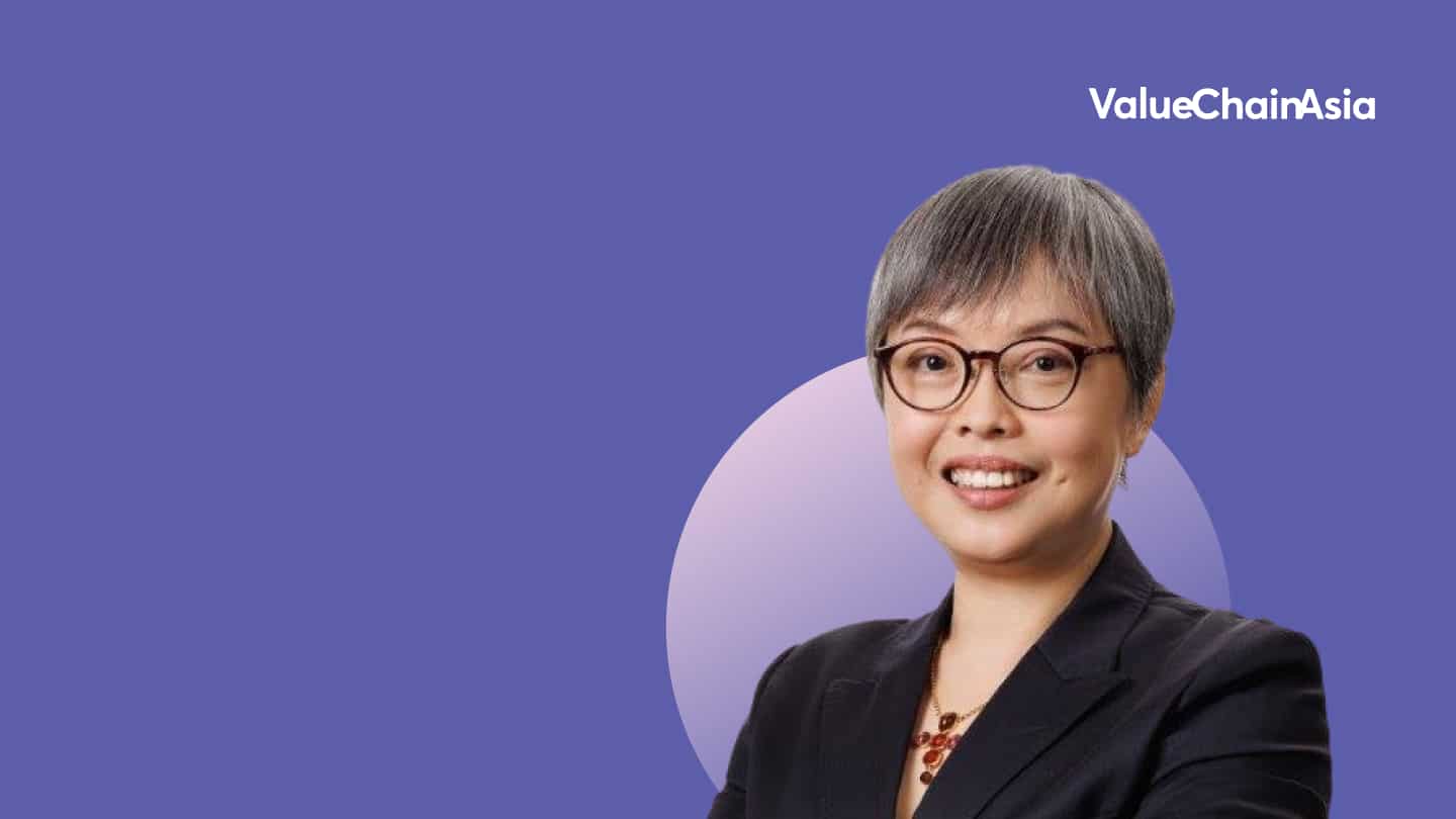 Value chain Asia web banner with a woman